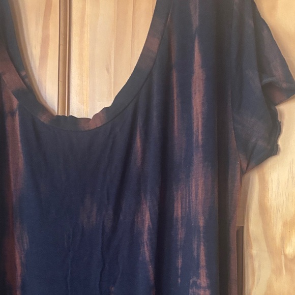 Black and Brown shibori Maxi Dress - Picture 3 of 7
